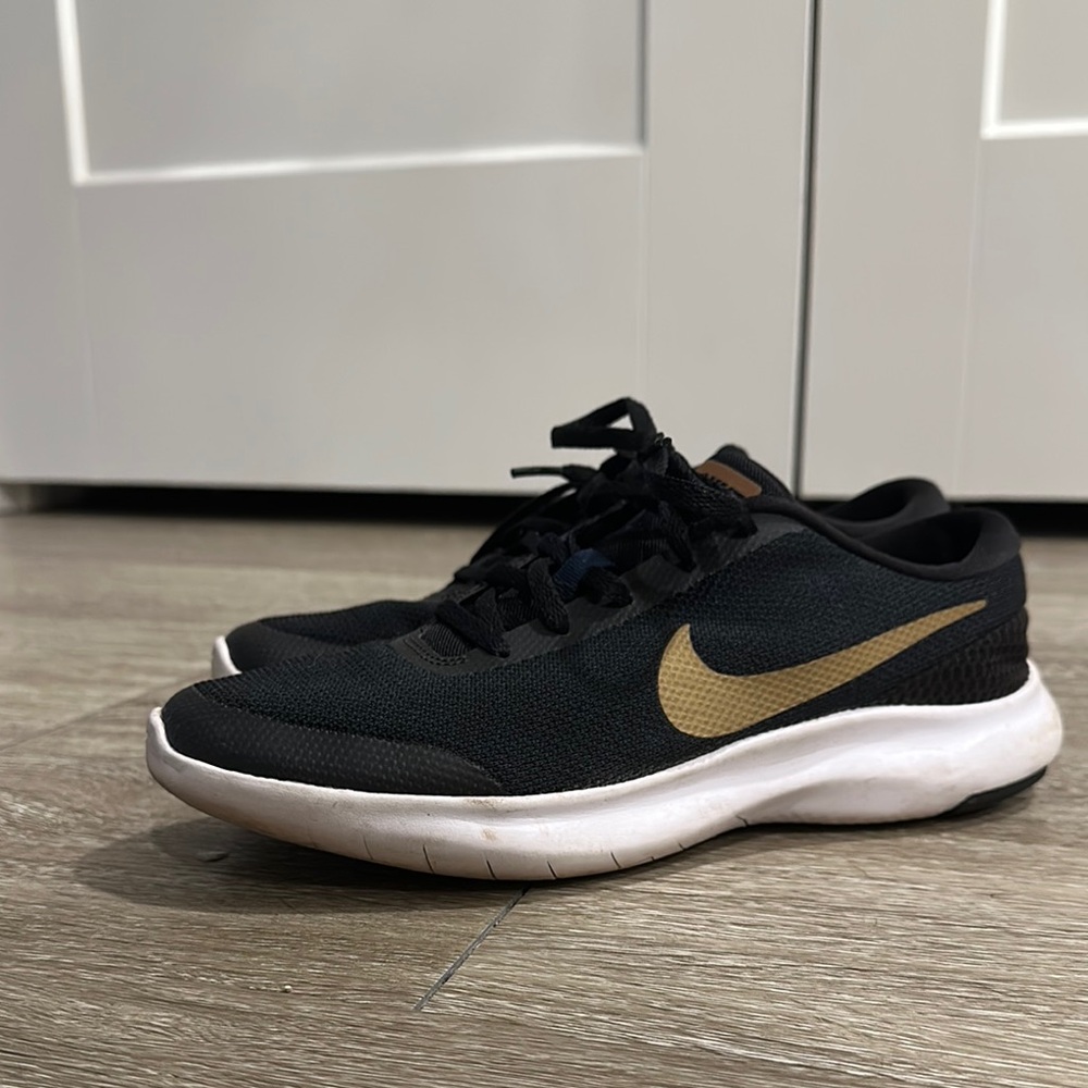 Nike Black and Gold Running Shoes